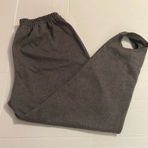 Vintage 80's ONE Stretch Stirrup Leggings Ski workout Pants XL Petite Gray